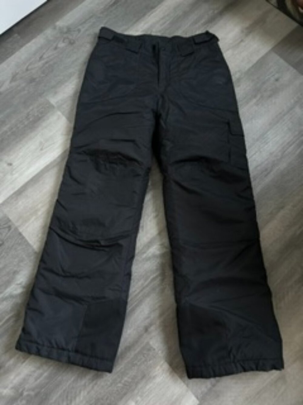 Columbia Youth Ski Snow Pants 14/16 Black Insulated Winter Pants